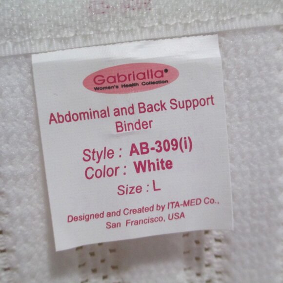 NEW Gabrialla Abdominal and Back Support Binder Maternity LARGE 38.5-46" - Picture 5 of 7